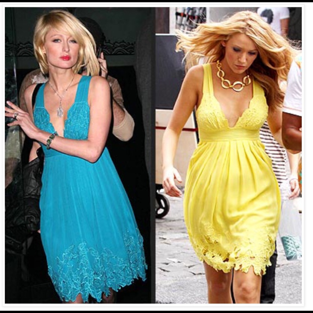 ASO Gossip Girl & Paris Hilton Stunning Silk Dress